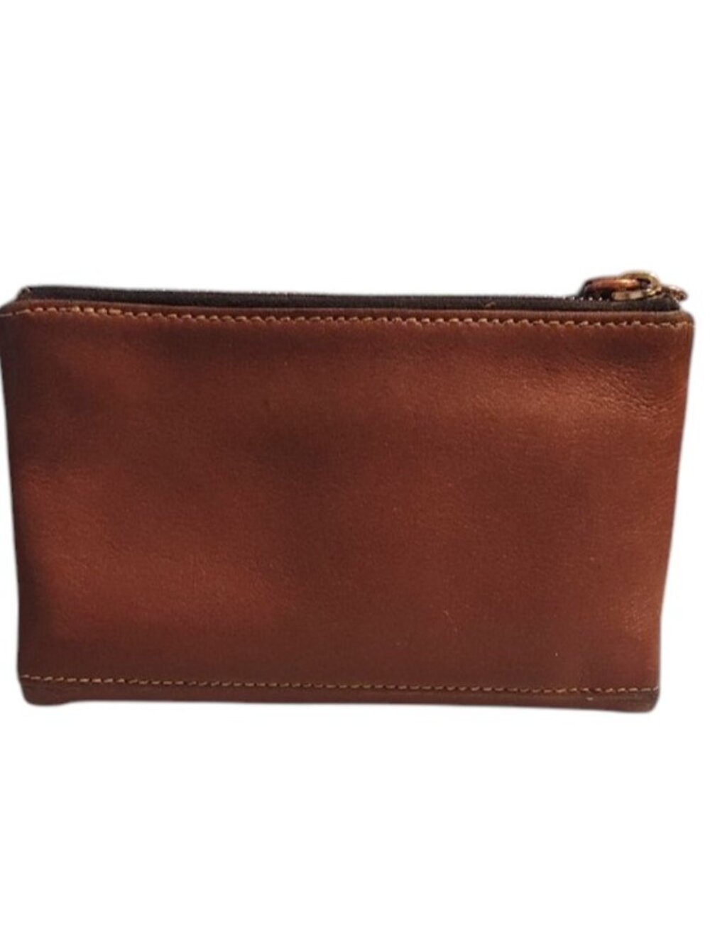 Dooney & Bourke Tan Leather Zip Wallet Clutch GUC - Picture 3 of 6